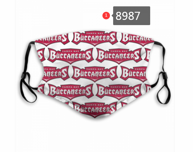 2020 NFL Tampa Bay Buccaneers  #2 Dust mask with filter->nfl dust mask->Sports Accessory